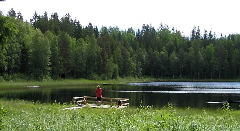 Fiske vid Icktjärnen. Foto: Länsstyrelsen Västernorrland